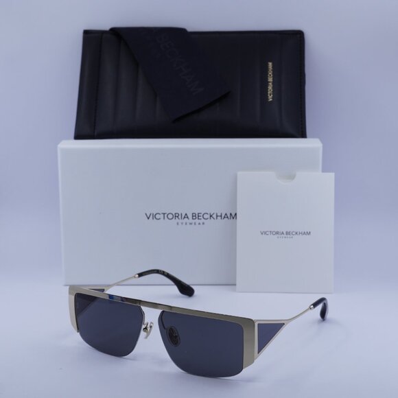 Victoria Beckham VB250S 714 Rectangle Sunglasses – Gold/Grey - Picture 5 of 10